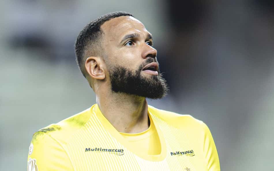 Éverson em Ceará x Atlético (Foto: Pedro Souza / Atlético)