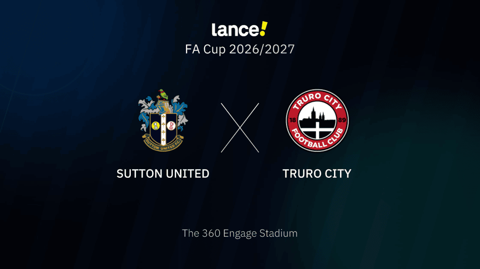 Sutton United x Truro City: onde assistir, horário e escalações