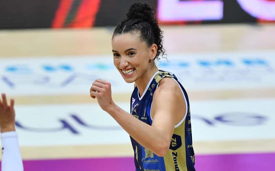 Gabi Guimarães em ação pelo Conegliano