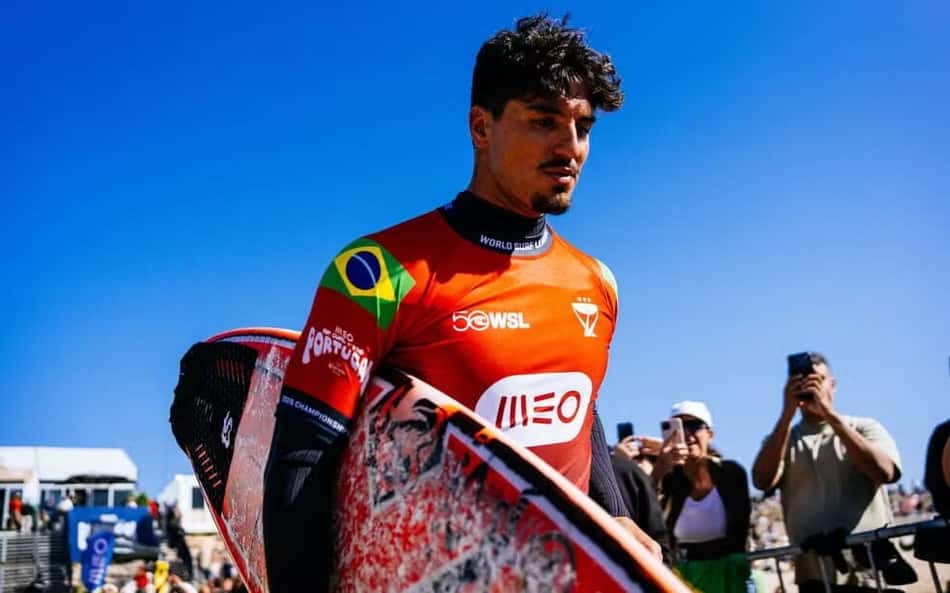 Gabriel Medina esteve perto de vencer a etapa de Peniche na WSL