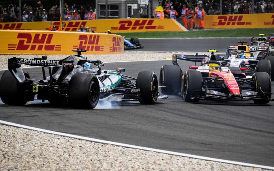 Russell e Hamilton escapam do limite e adiam título de Kimi Antonelli na F1