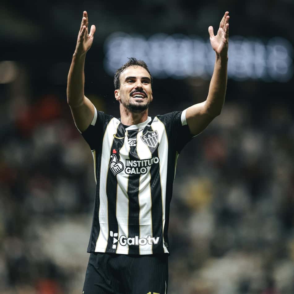 Igor Gomes comemora gol em Atlético-MG x Coritiba