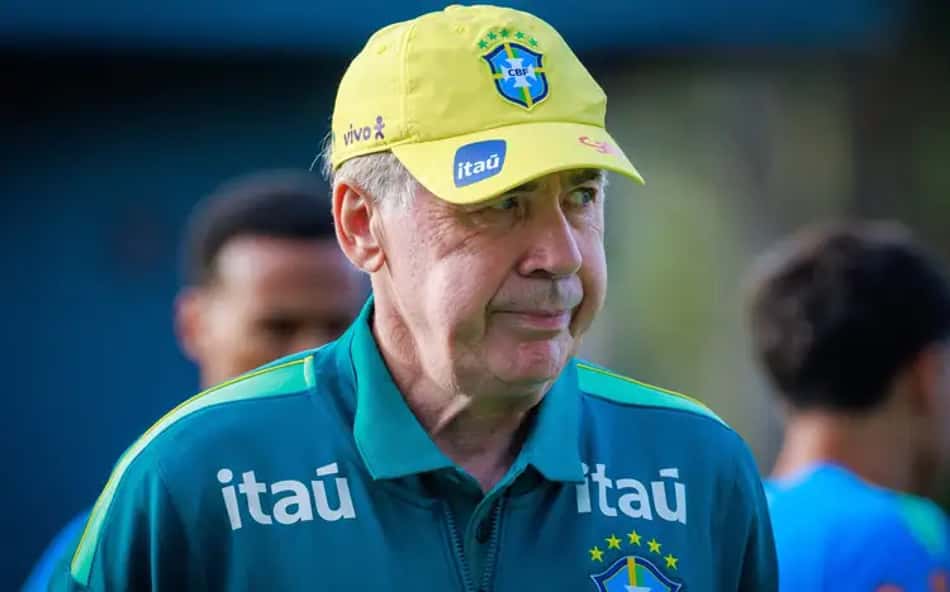 Amistosos diante de adversários fracos pesaram, e Brasil de Ancelotti caiu no ranking