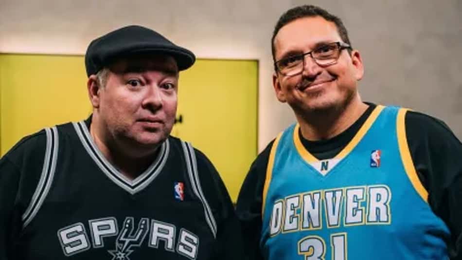Rômulo Mendonça e Ricardo Bulgarelli durante o podcast