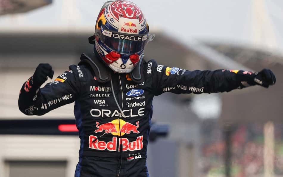 Max Verstappen comemora vitória no GP do Bahrein pela F1 2026
