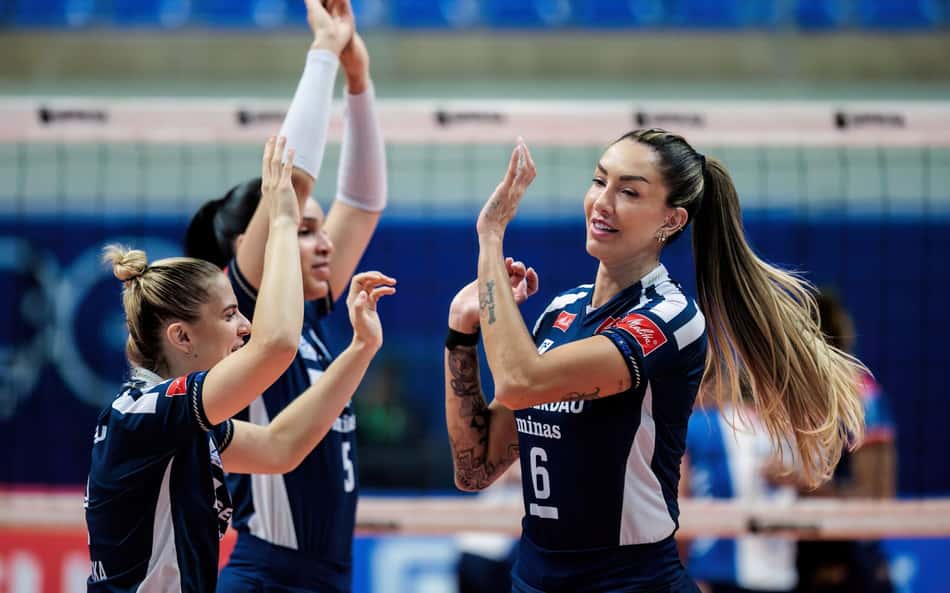 Minas sofre, mas vence Brusque na abertura da Superliga de vôlei