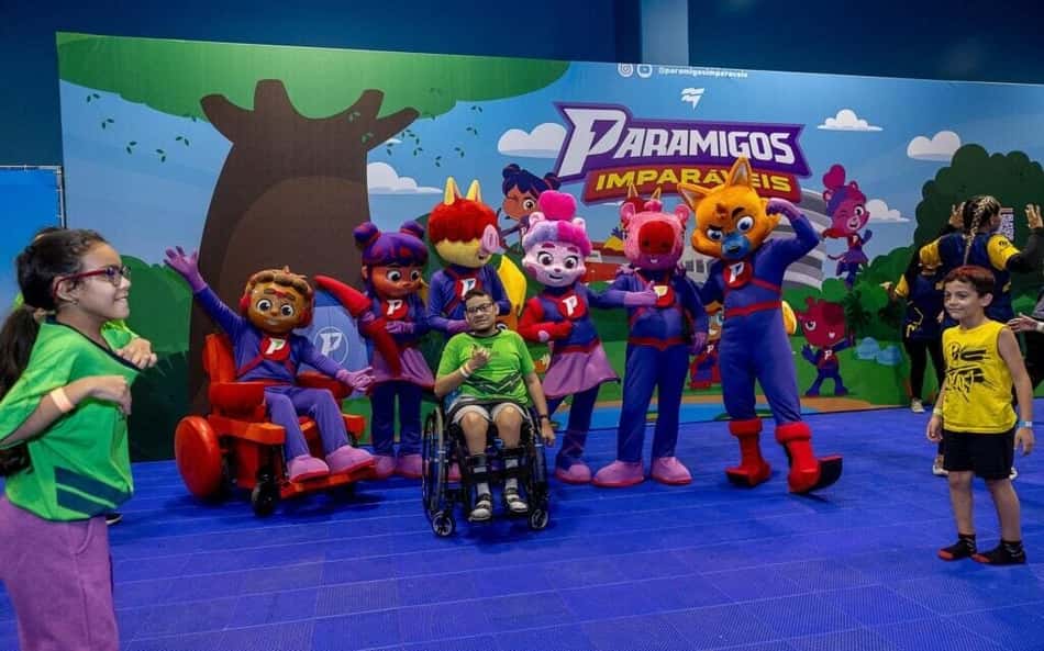 Paramigos Imparáveis no evento de Dia das Crianças do CPB