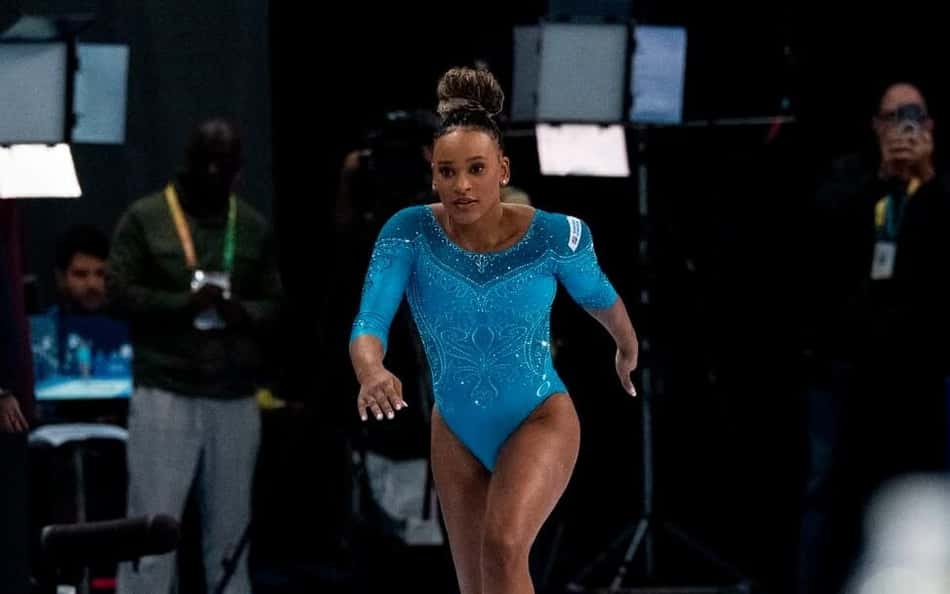 Rebeca Andrade no Pan-Americano de Ginástica Artística 2026 (Foto: MeloGym/CBG)