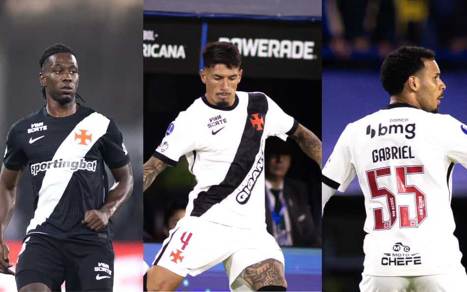 Cuesta, Saldivia e Gabriel Pereira disputam a vaga no lado direito da zaga do Vasco