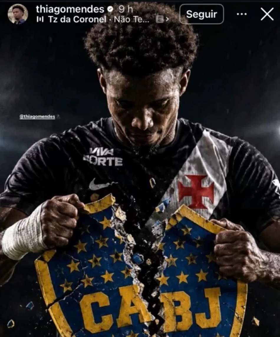 Thiago Mendes provocou o Boca após a vitória do Vasco na Bombonera