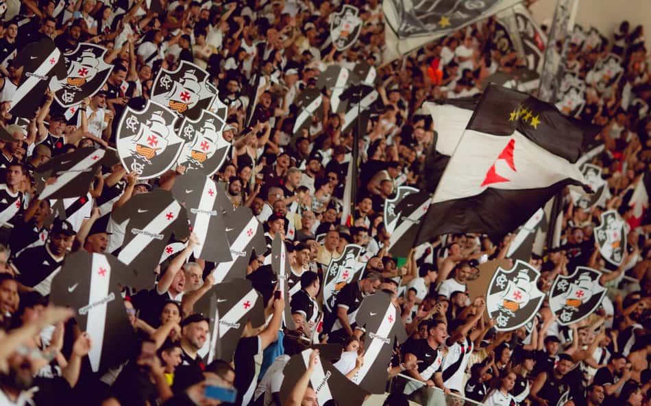 Torcida do Vasco na primeira partida entre Vasco x Fluminense pela Copa do Brasil, no Maracanã