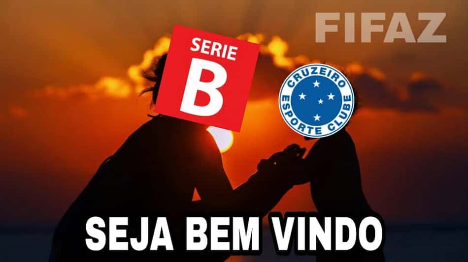 Cruzeiro sofre com zoações após rebaixamento para Série B; veja memes