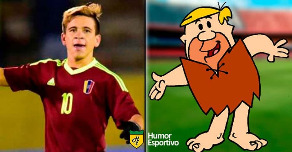 Os jogadores de futebol que se parecem com personagens de desenho animado