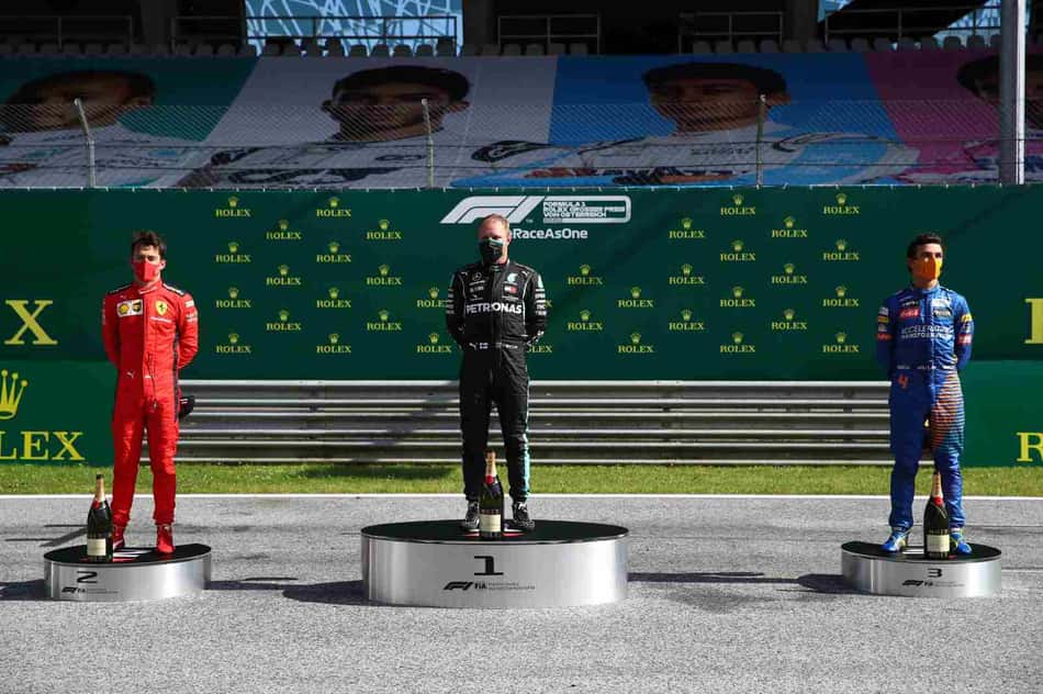 F1 2020, F1, FÓRMULA 1, FÓRMULA 1 2020, GP DA ÁUSTRIA, CORRIDA, CHARLES LECLERC, VALTTERI BOTTAS, LANDO NORRIS