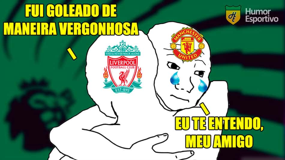Goleados no fim de semana, Liverpool e Manchester United sofrem com os memes