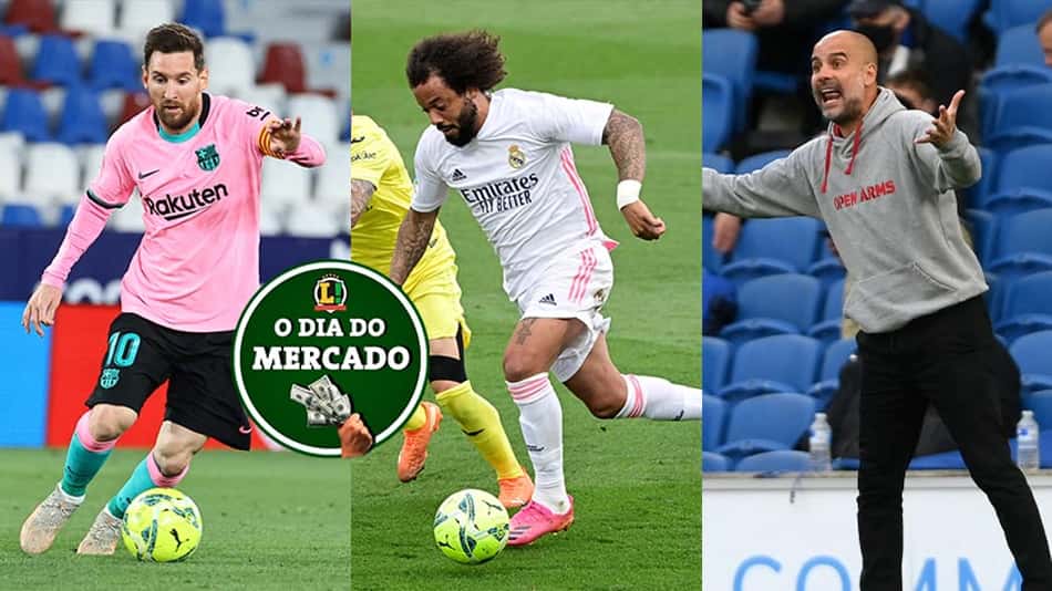 Messi tem proposta na mesa, futuro de Marcelo, Guardiola na mira de ex-clube… O Dia do Mercado