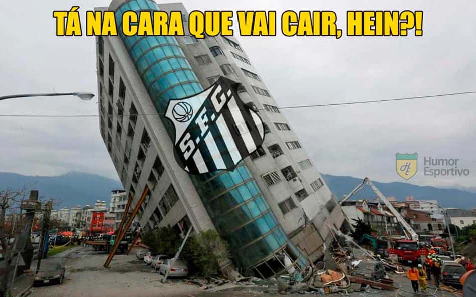 Com risco de rebaixamento no Paulistão, Santos é alvo de memes dos rivais