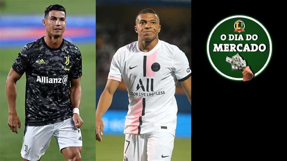 PSG pensa na contratação de Cristiano Ronaldo, Real Madrid prepara oferta por Mbappé, Kane segue na mira do City… O Dia do Mercado
