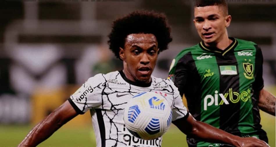 Willian - Corinthians x América-MG