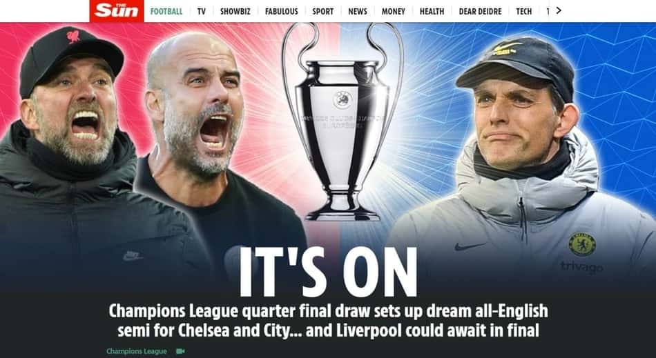 Confira a repercussão do sorteio das quartas de final da Champions League na imprensa internacional
