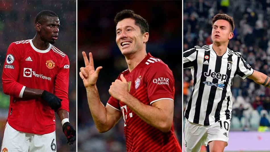 Pogba, Lewandowski… Listamos 15 medalhões que vão trocar de clube, mas estão sem destino certo