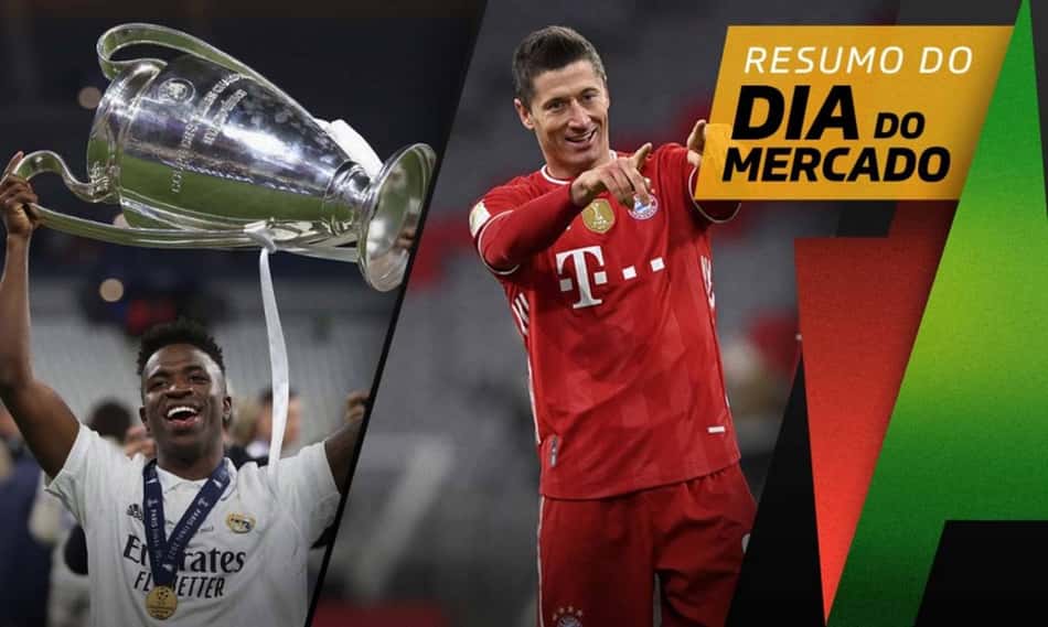 Vini Jr. tem acordo por renovação com o Real, Bayern espera proposta por Lewandowski… O Dia do Mercado!