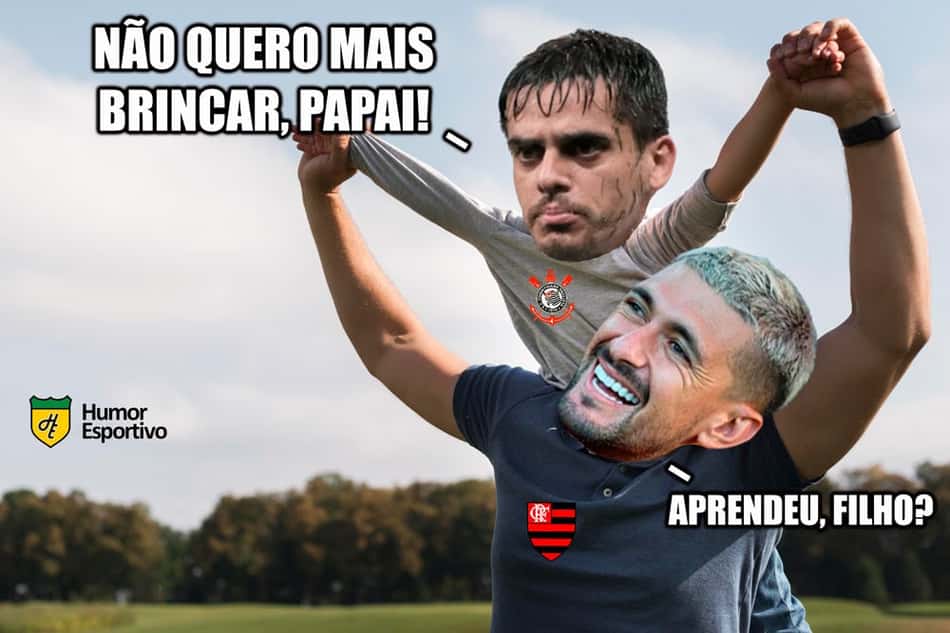 Rivais não perdoam Corinthians após eliminação na Libertadores para o Flamengo; veja os memes
