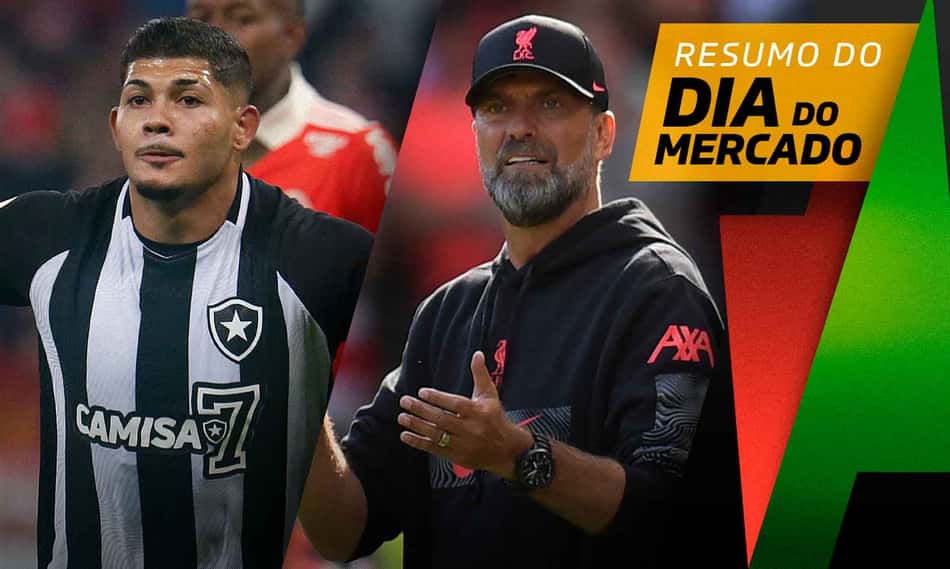 Erison se despede do Botafogo, Klopp revela busca do Liverpool por um meia… O Dia do Mercado!
