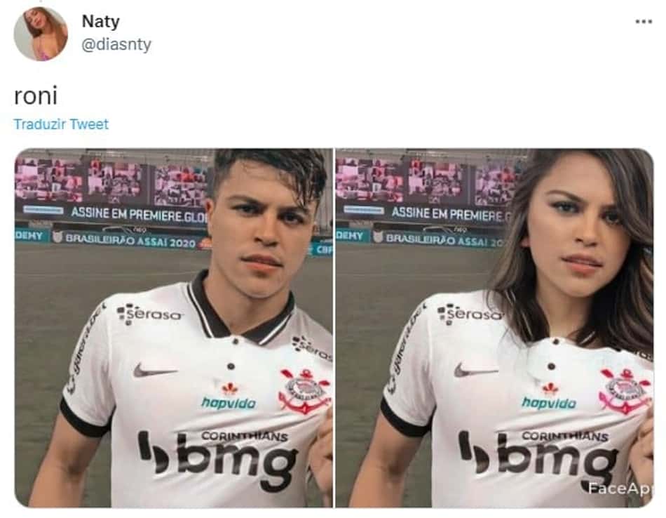 Jogadores do Corinthians se fossem mulheres