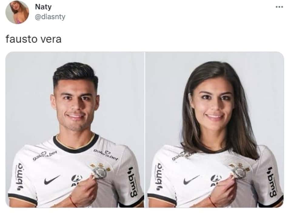 Jogadores do Corinthians se fossem mulheres