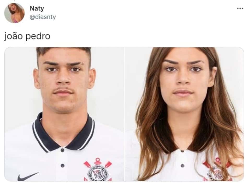 Jogadores do Corinthians se fossem mulheres