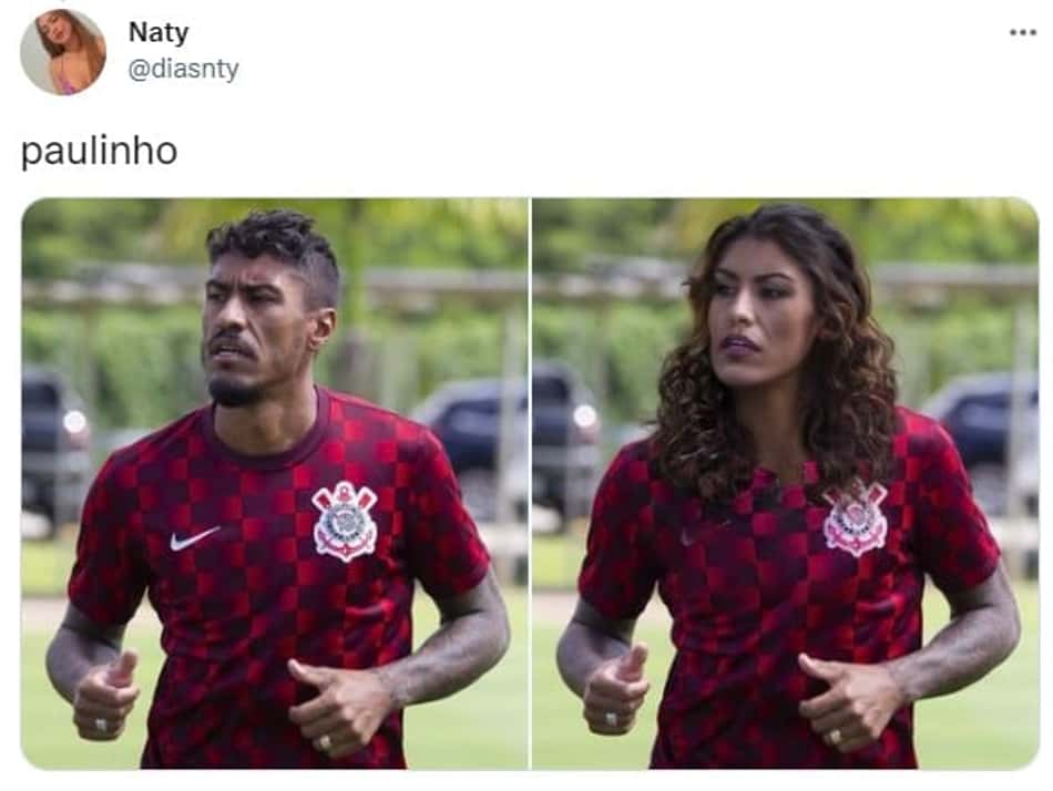 Jogadores do Corinthians se fossem mulheres
