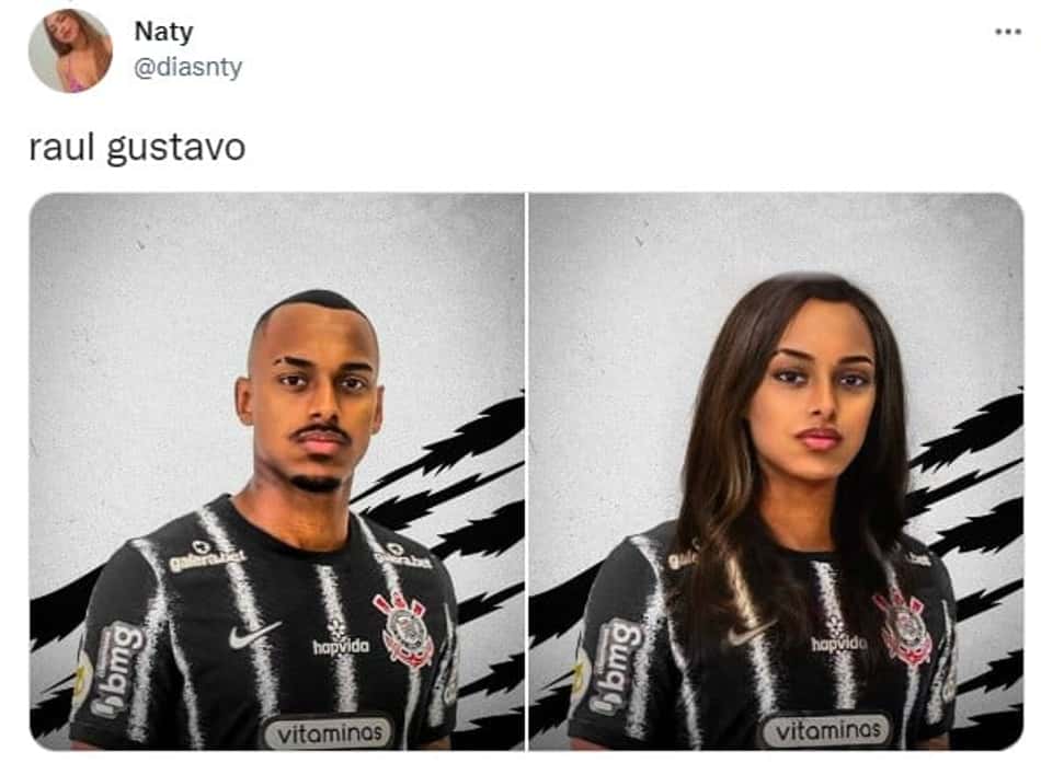 Jogadores do Corinthians se fossem mulheres