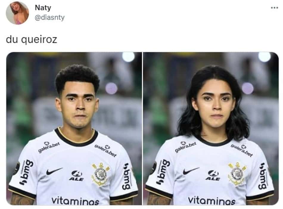 Jogadores do Corinthians se fossem mulheres