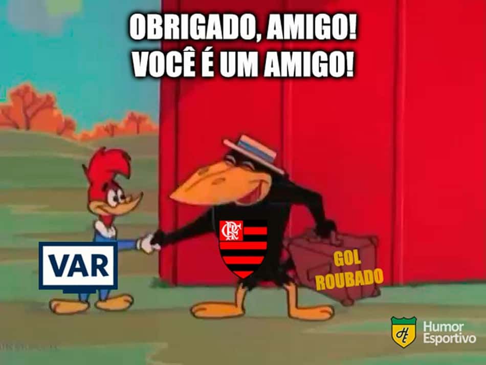 VARmengo? Rivais fazem memes após gol polêmico do Flamengo contra o Goiás