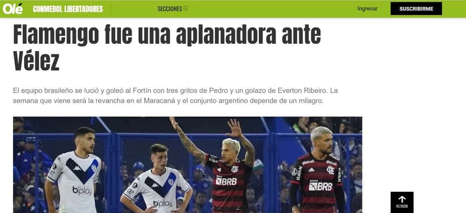 “Um rolo compressor”: veja a repercussão da goleada do Flamengo na imprensa internacional