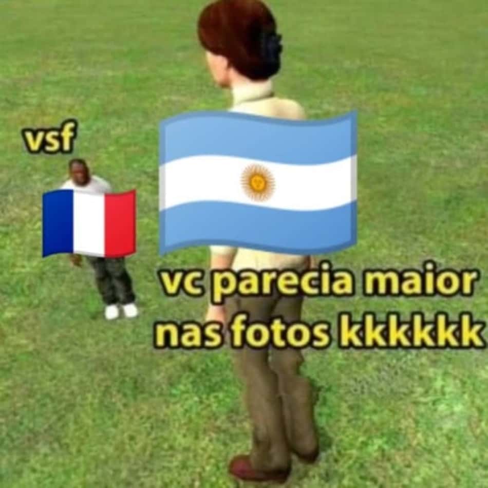 Memes com Argentina e Messi campeões do Mundo