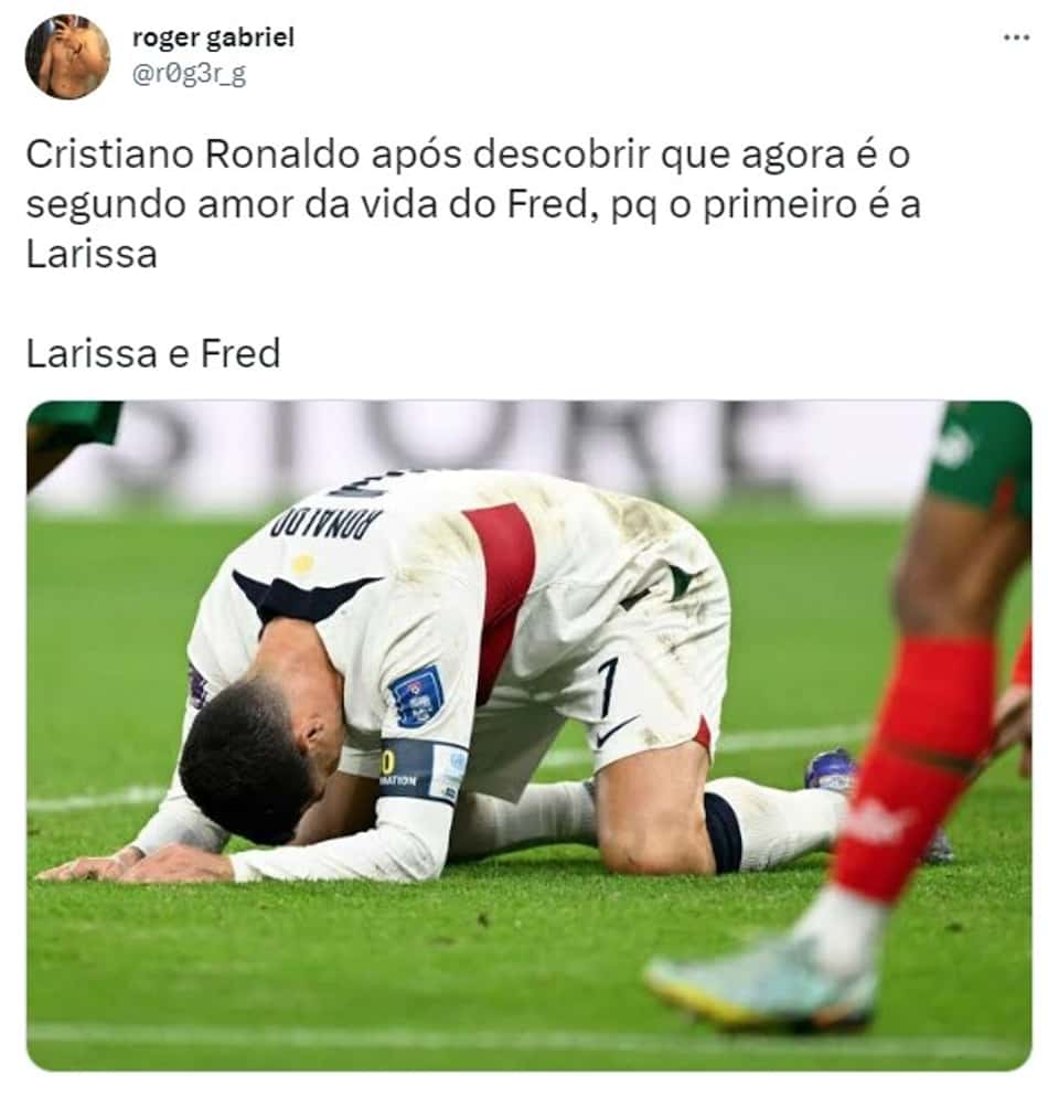 Beijo entre Fred e Larissa no BBB rende memes