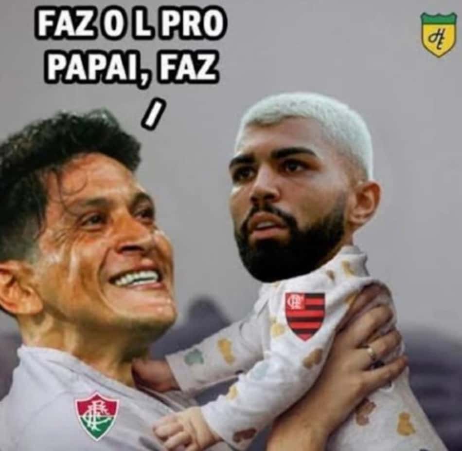 É chocolate! Os memes da goleada do Fluminense sobre o Flamengo