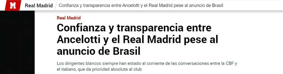 Marca - Ancelotti