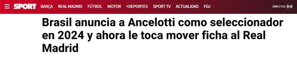 Sport - Ancelotti