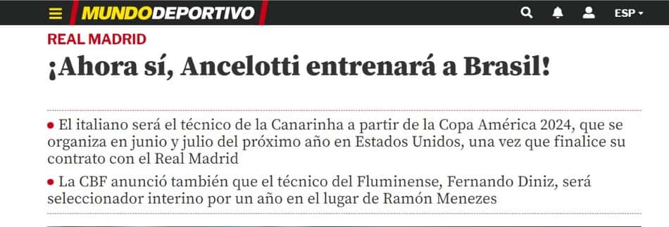 Mondo Deportivo - Ancelotti