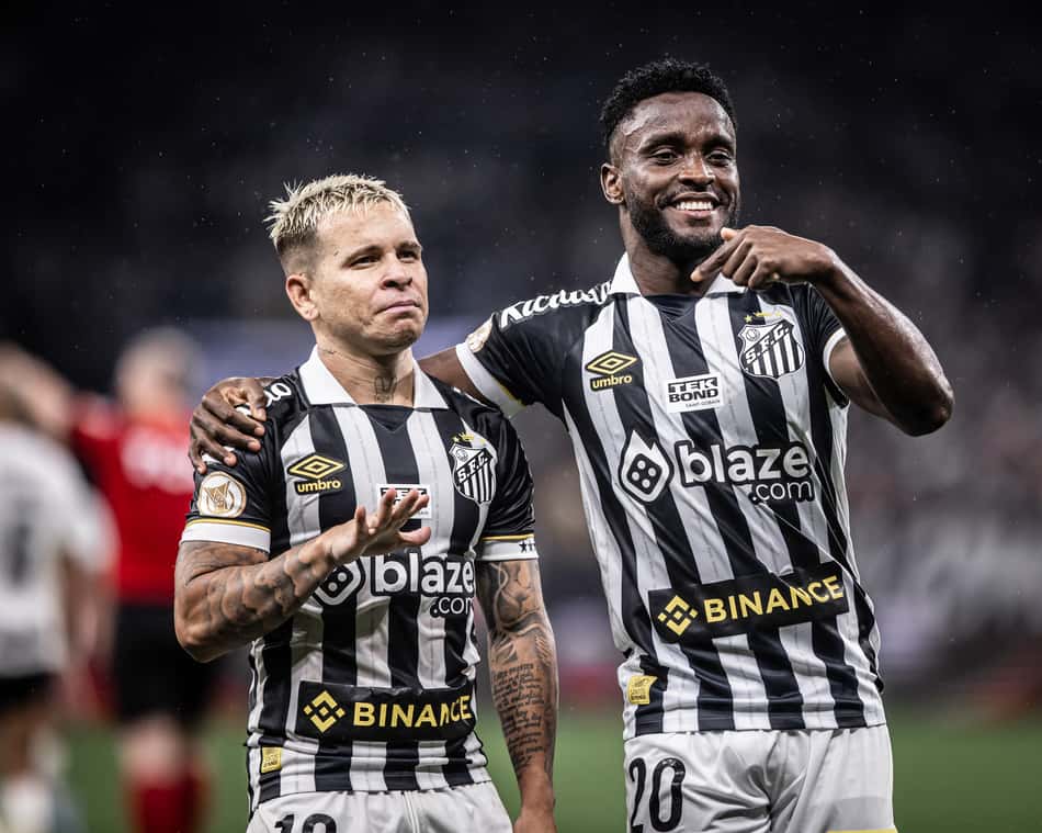 Soteldo e Mendoza - Corinthians x Santos