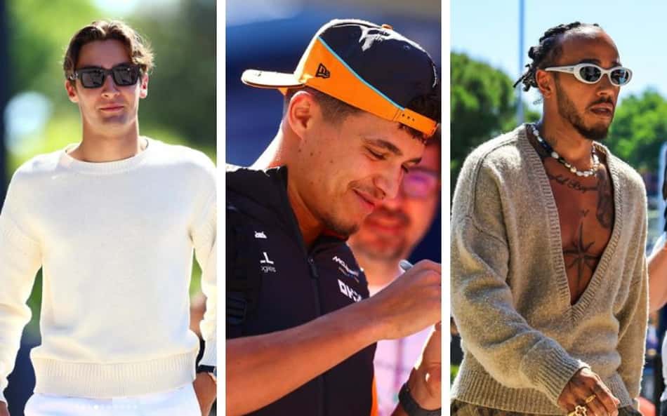 Fim de semana clássico! Confira os looks dos pilotos da Fórmula 1 na chegada em Imola