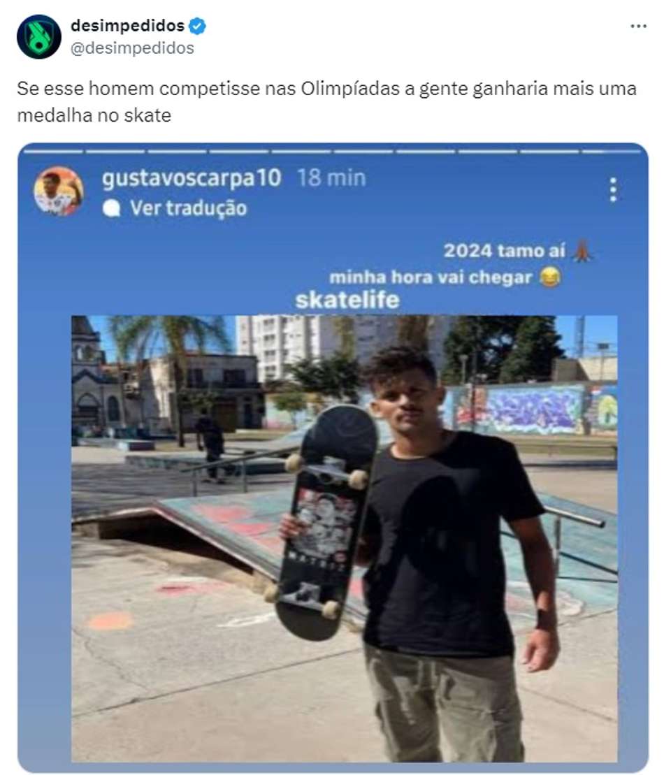 Olimpíadas de Paris no Lance! Confira os principais memes deste domingo (28)