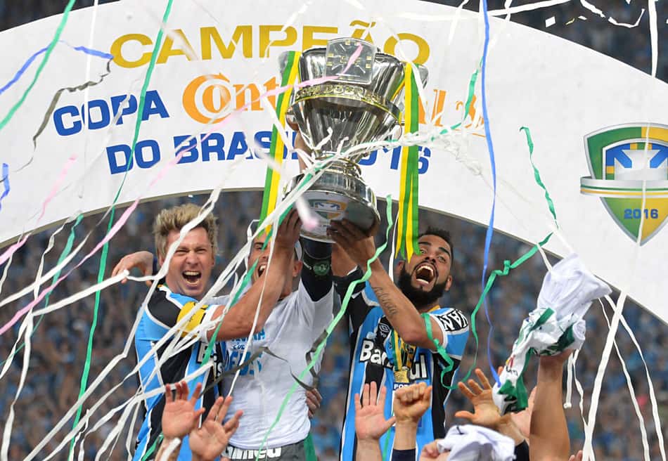 O Grêmio vem em segundo da lista, com 5 títulos da competição. Foto: Ricardo Rimoli/AGIF