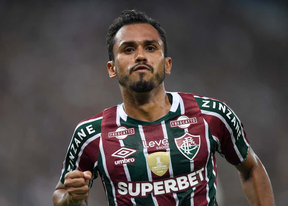 Lima comemora o gol do Fluminense sobre o Atlético-MG