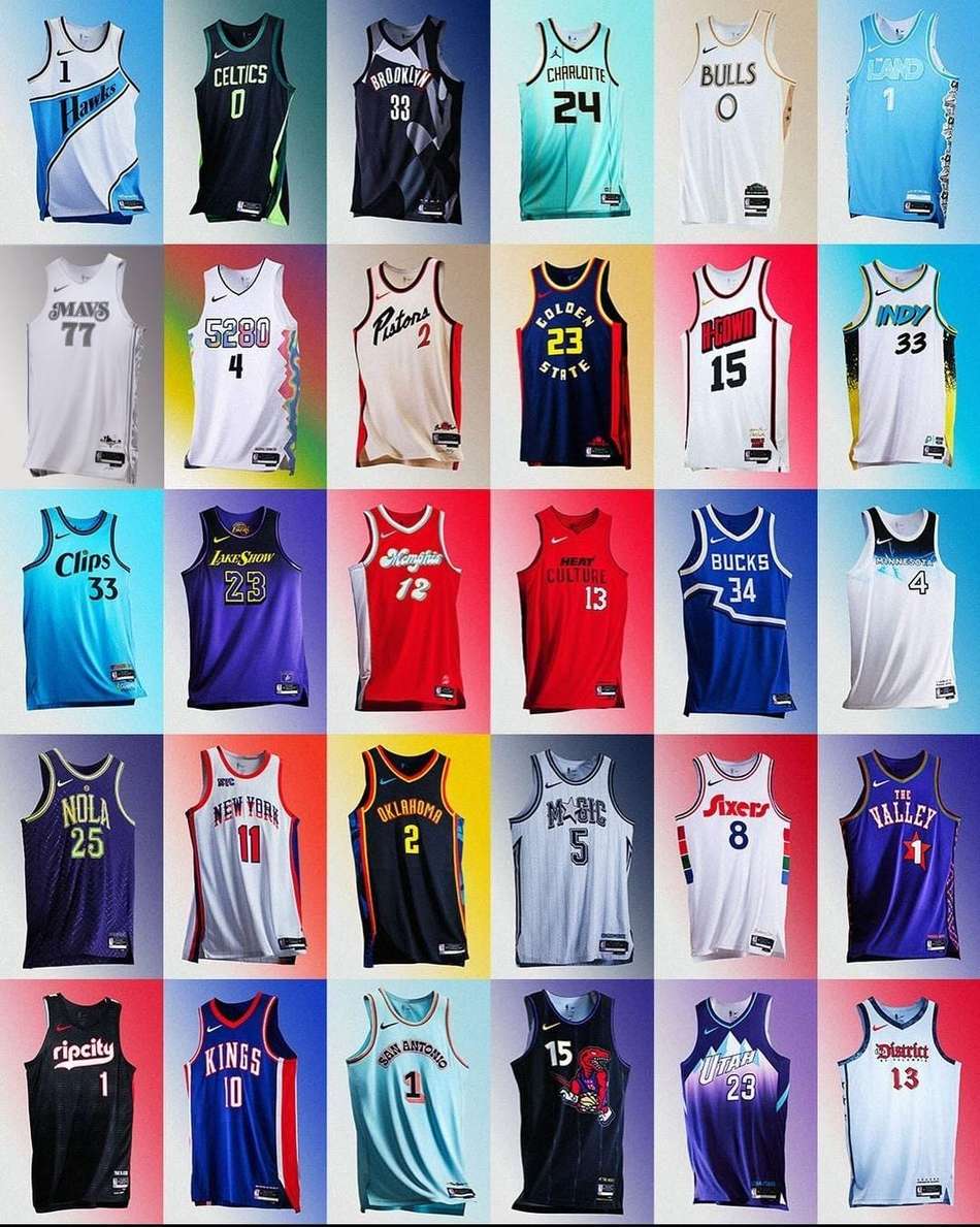 NBA divulga os novos uniformes da Nike NBA City Edition; veja!