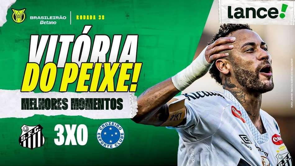 SANTOS 3 X 0 CRUZEIRO - MELHORES MOMENTOS - BRASILEIRÃO 2025 - 38ª RODADA