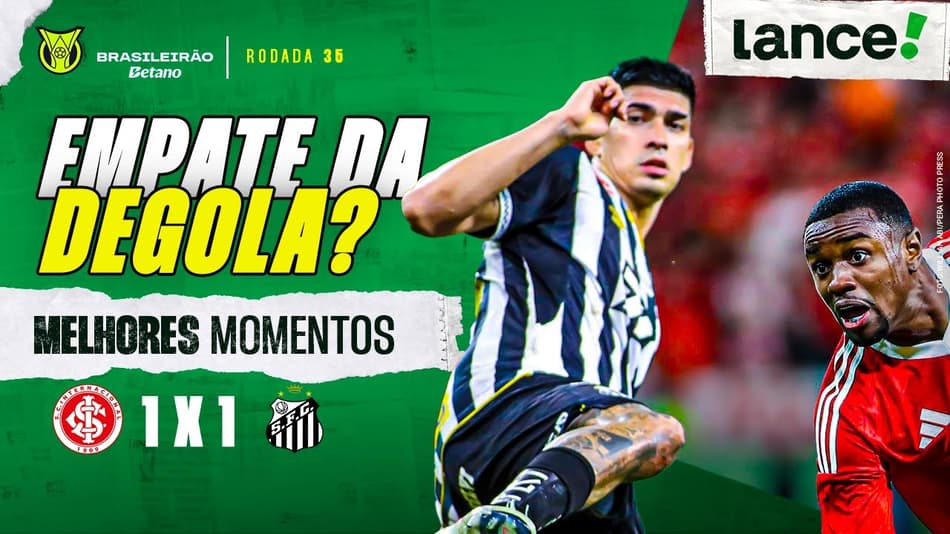 INTERNACIONAL 1 X 1 SANTOS - MELHORES MOMENTOS - BRASILEIRÃO 2025 - 35ª RODADA